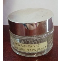 Pomadera Y67 30grs Tapa plata